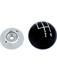 Black 4-Speed Shift Knob - 5/16"-18 SAE Thread