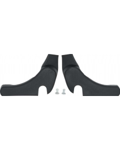 1971-81 F-Body Bucket Seat Side Bracket Covers (Black) - Pair