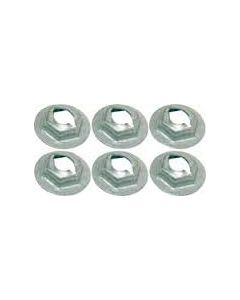 1/4" Thread Cutting Nut Retainer Set (6)