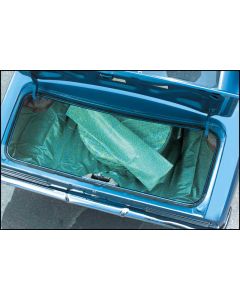 1967-69 Camaro / Firebird Trunk Mat Kit Aqua / Black - 15" Wheel